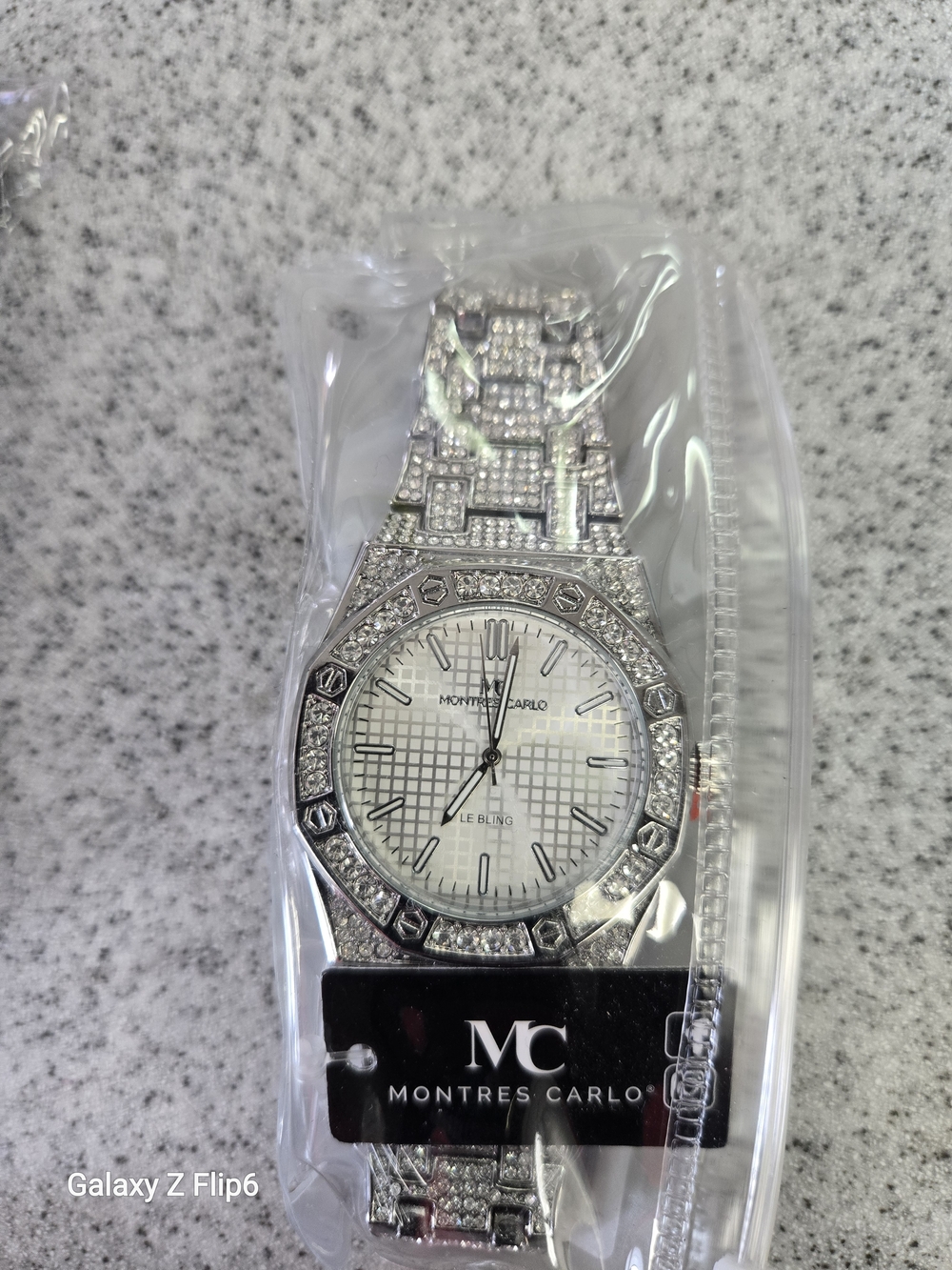 Montres Carlo Men's Silver Crystal Watch - Silver